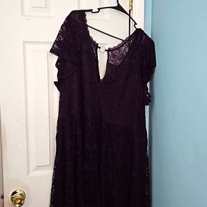 Torrid lace semi formal midi dress